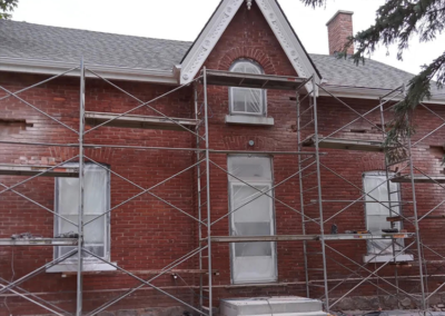 Victorian Restoration | Toronto | Brick Repair | Brick Cleaning | Brick Paint Removal | Brick Tuck Pointing | Home under reno 19